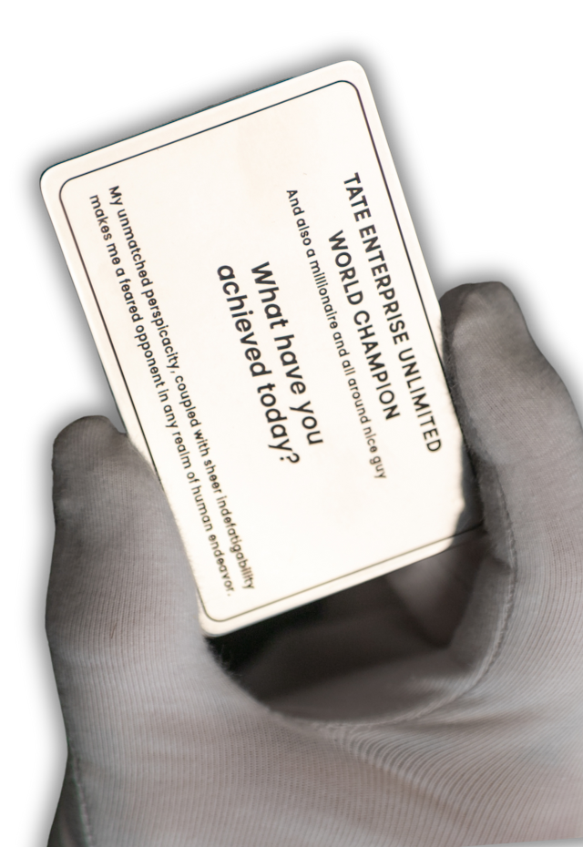 The Tate Business Card